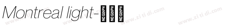 Montreal light字体转换